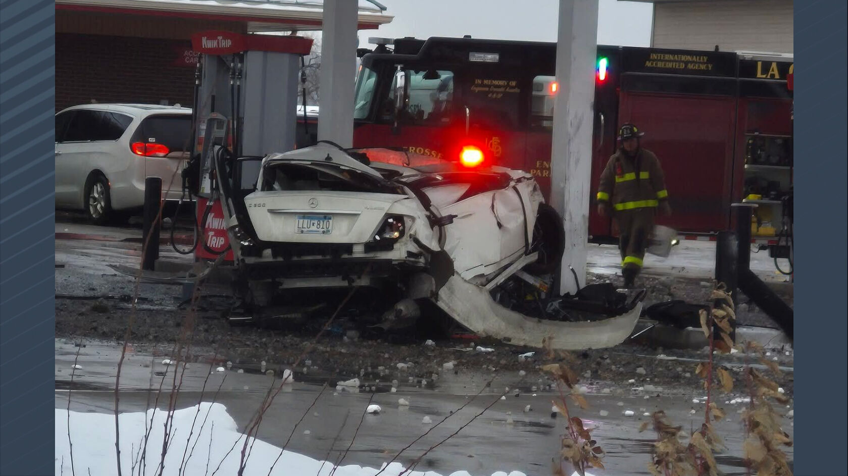 Man arrested for OWI after crashing into Kwik Trip gas pump | Crime ...