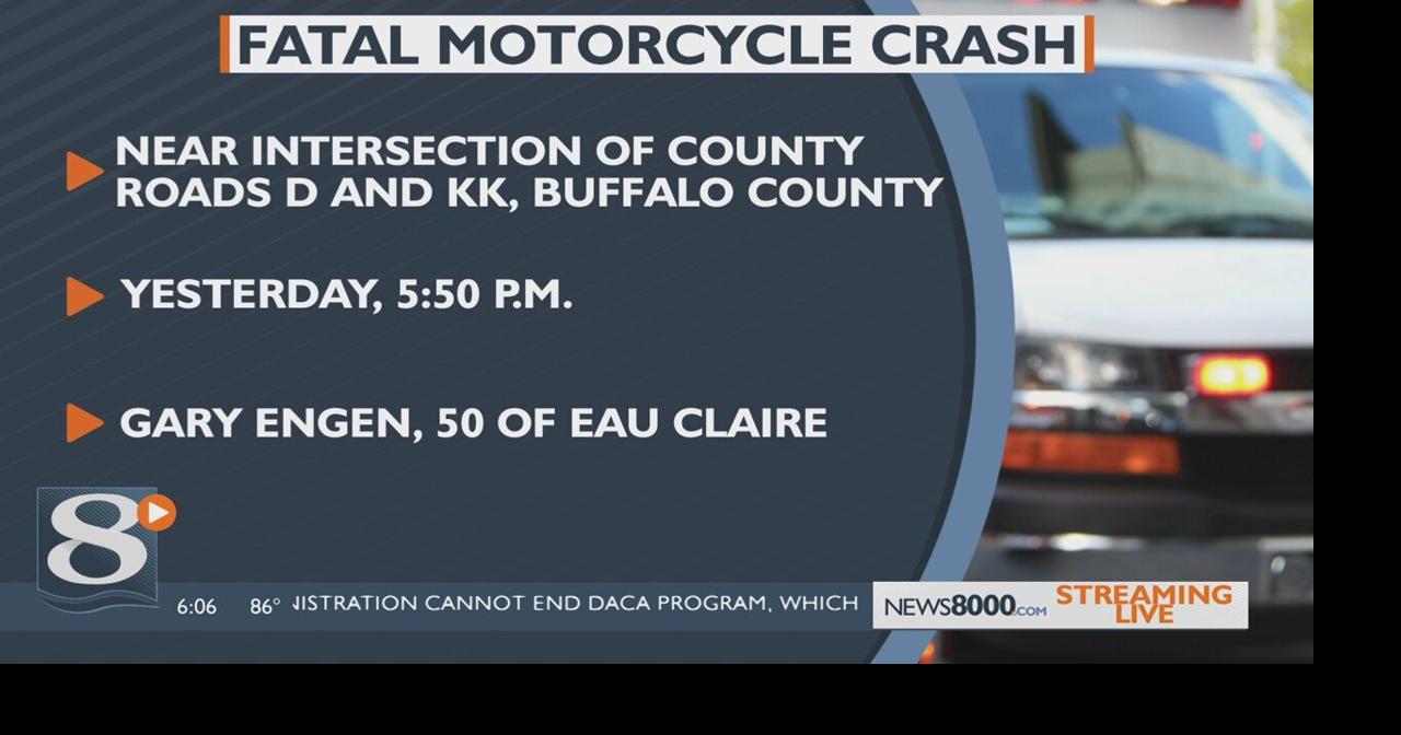 Eau Claire man dies in Town of Nelson motorcycle crash | Local News ...