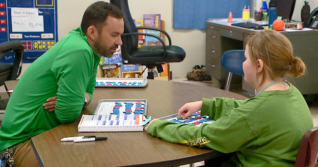 Kickapoo's Harger navigates classrooms with patience and professionalism