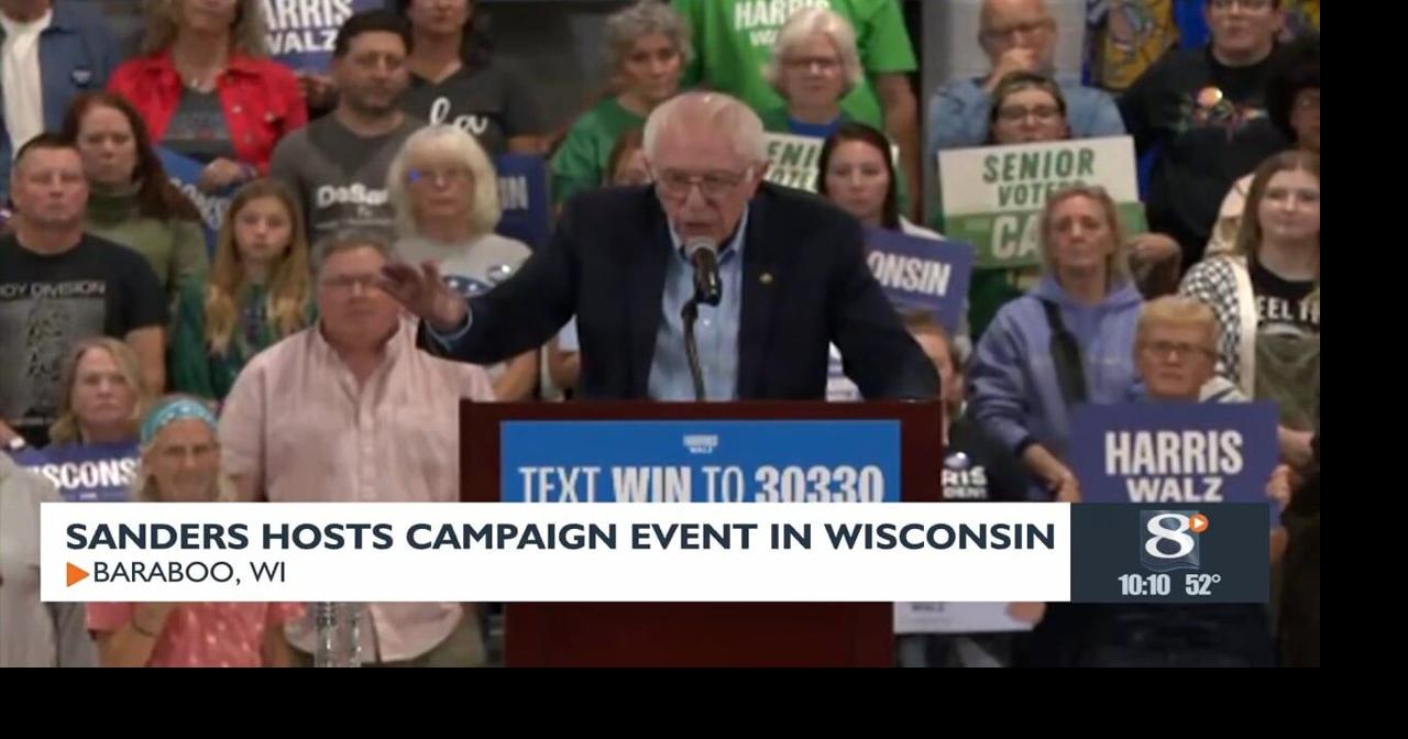 Sanders hosts Campaign event in Wisconsin News