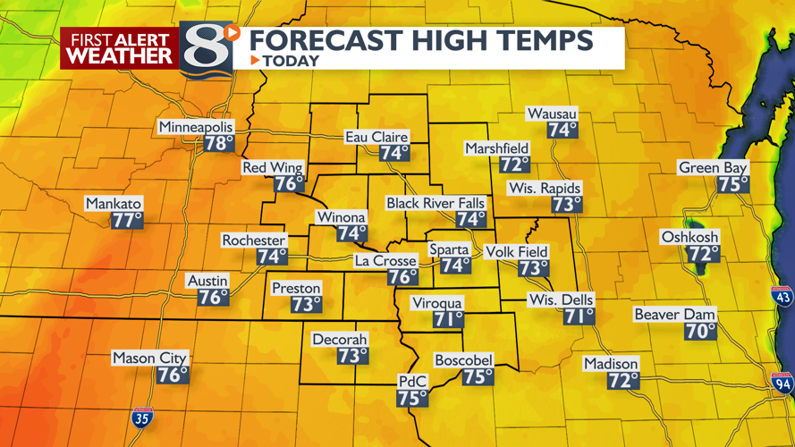 Turning Cloudy but Temperatures Stay Warm Today -Derek Sibley ...
