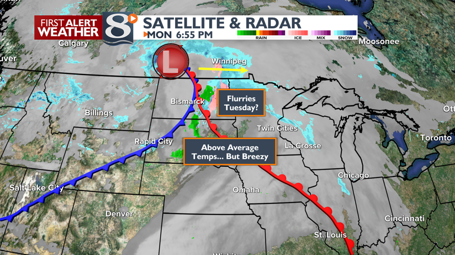Breezy… But Not Nearly as Cold Tonight -Bill Graul | Forecast ...