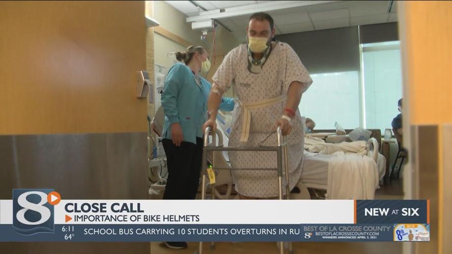 ‘I’m still here’ La Crosse man survives severe bike accident by