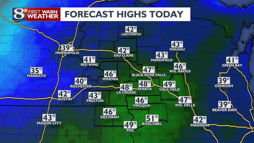 Mainly Cloudy with Seasonable Temperatures Today | Weather | news8000.com
