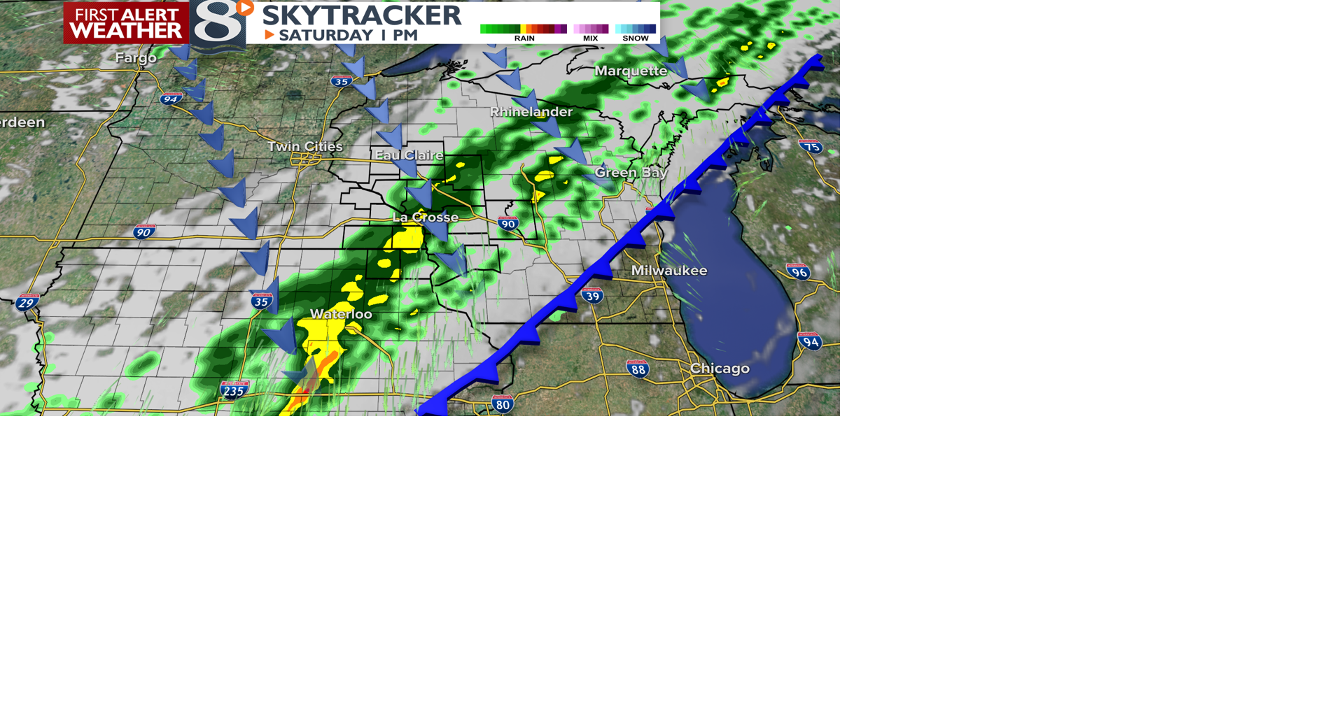 Much Cooler Today with Periods of Showers -Bill Graul | | news8000.com