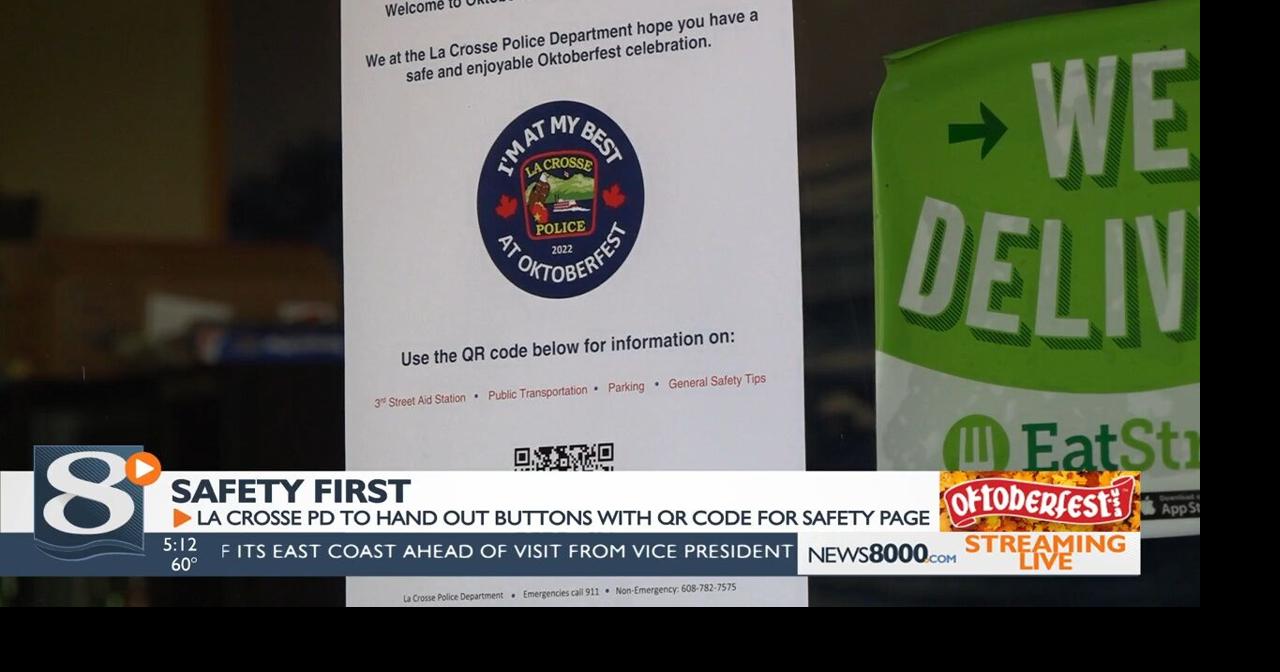 La Crosse Police offering ‘At My Best at Oktoberfest’ buttons with safety information La