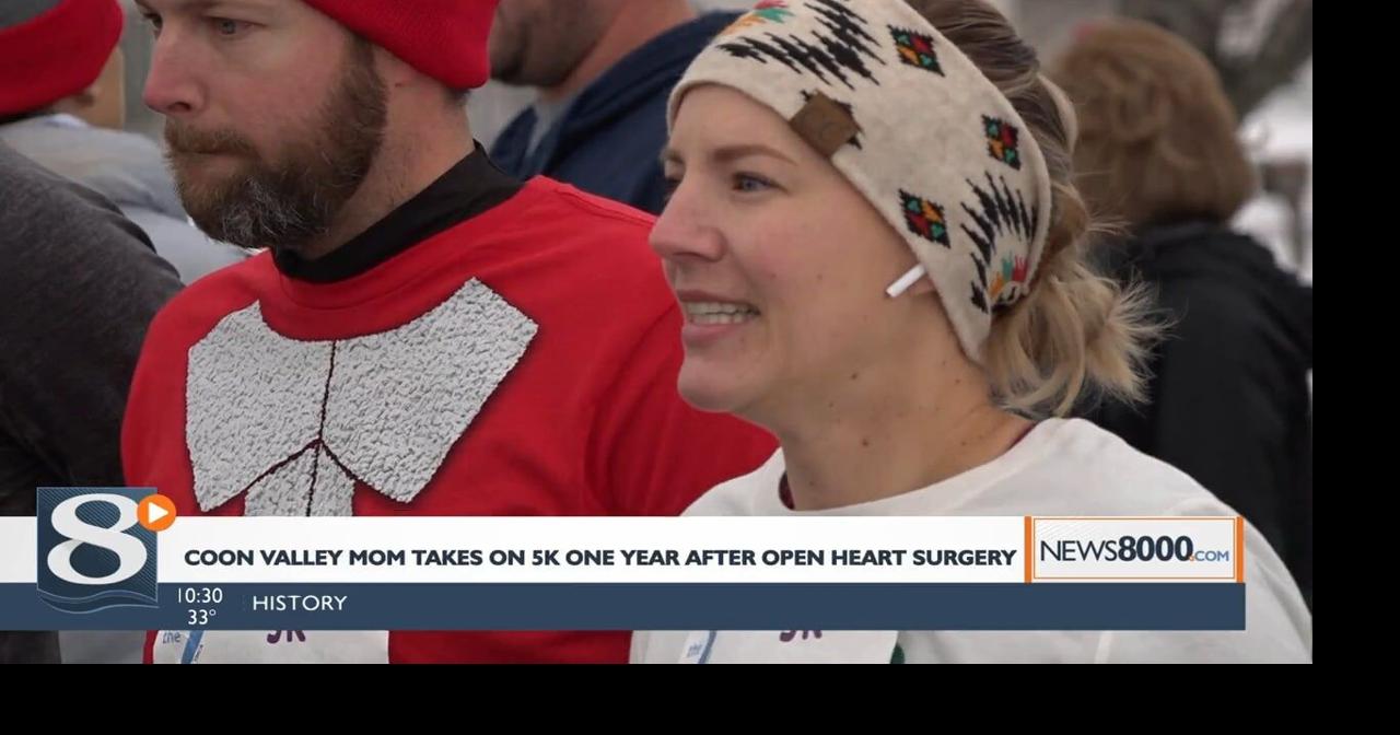 Coon Valley mom runs first 5K race one year after open heart surgery