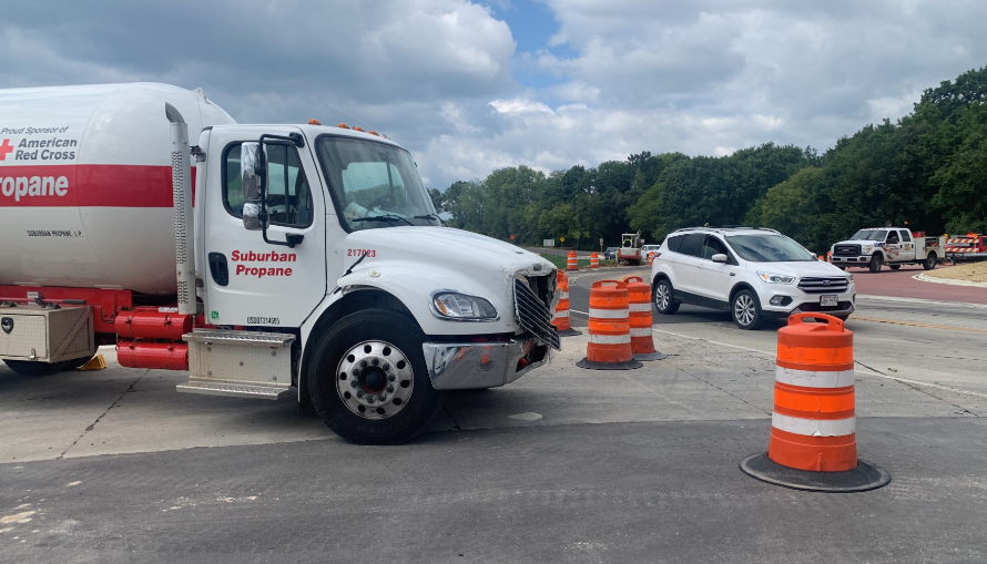 Semi trucks collide in Viroqua roundabout construction zone Local