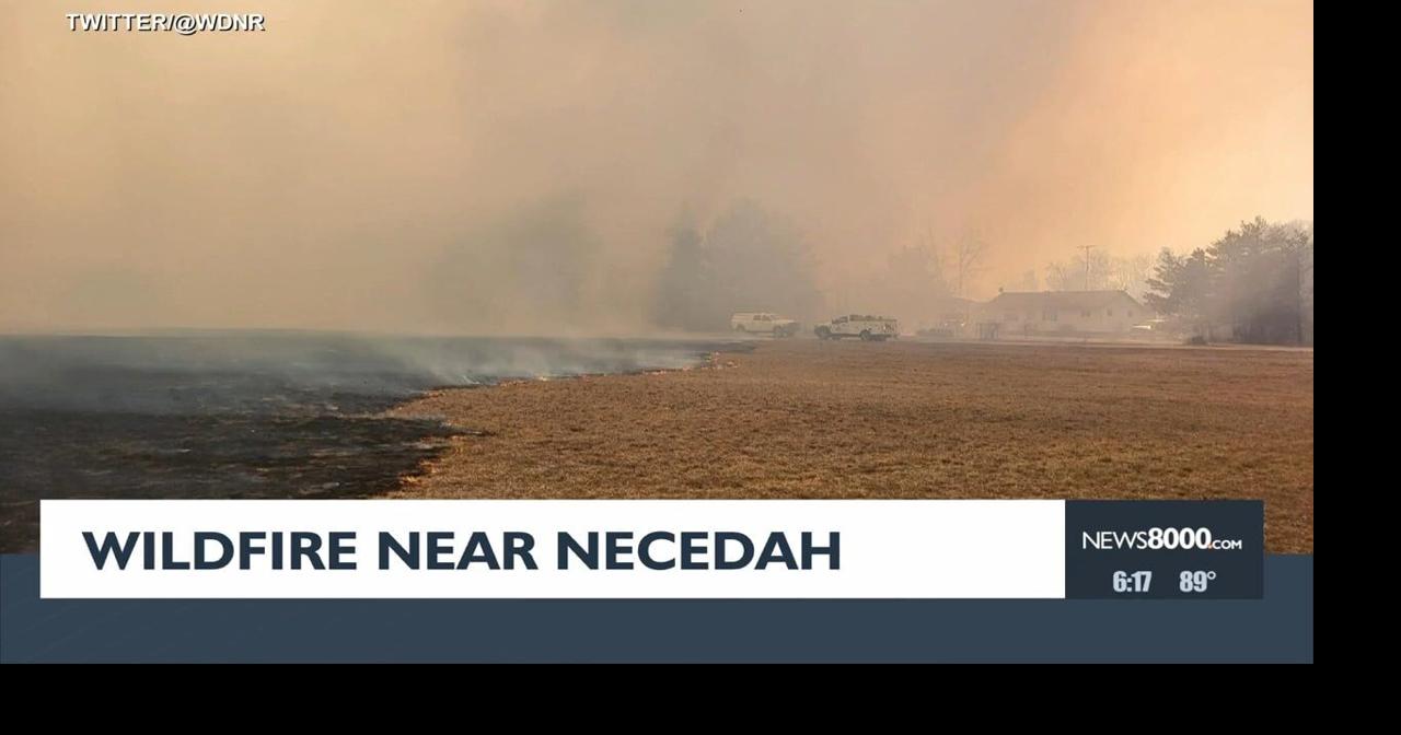 BREAKING Roughly 100 acres burned in wildfire near Necedah, evacuation