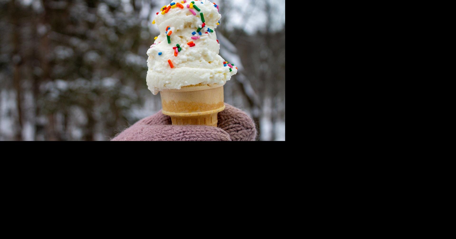 Eating snow cones or snow cream can be a winter delight if done safely