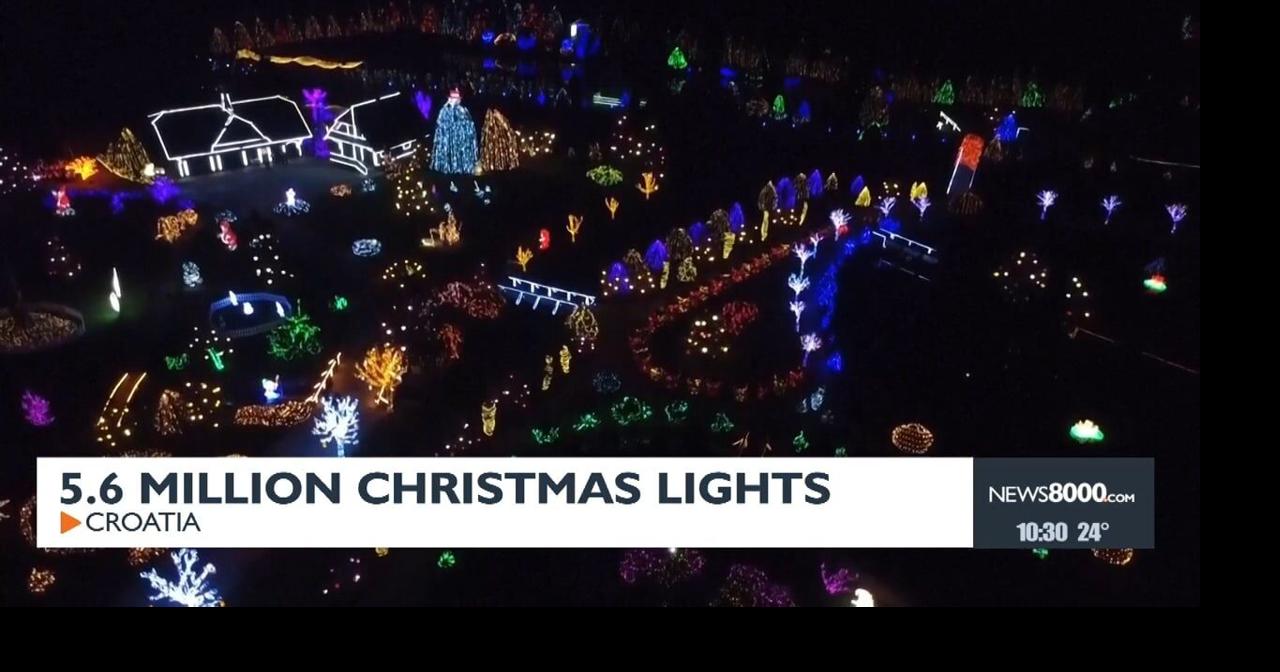 5.6 million Christmas lights in Croatia