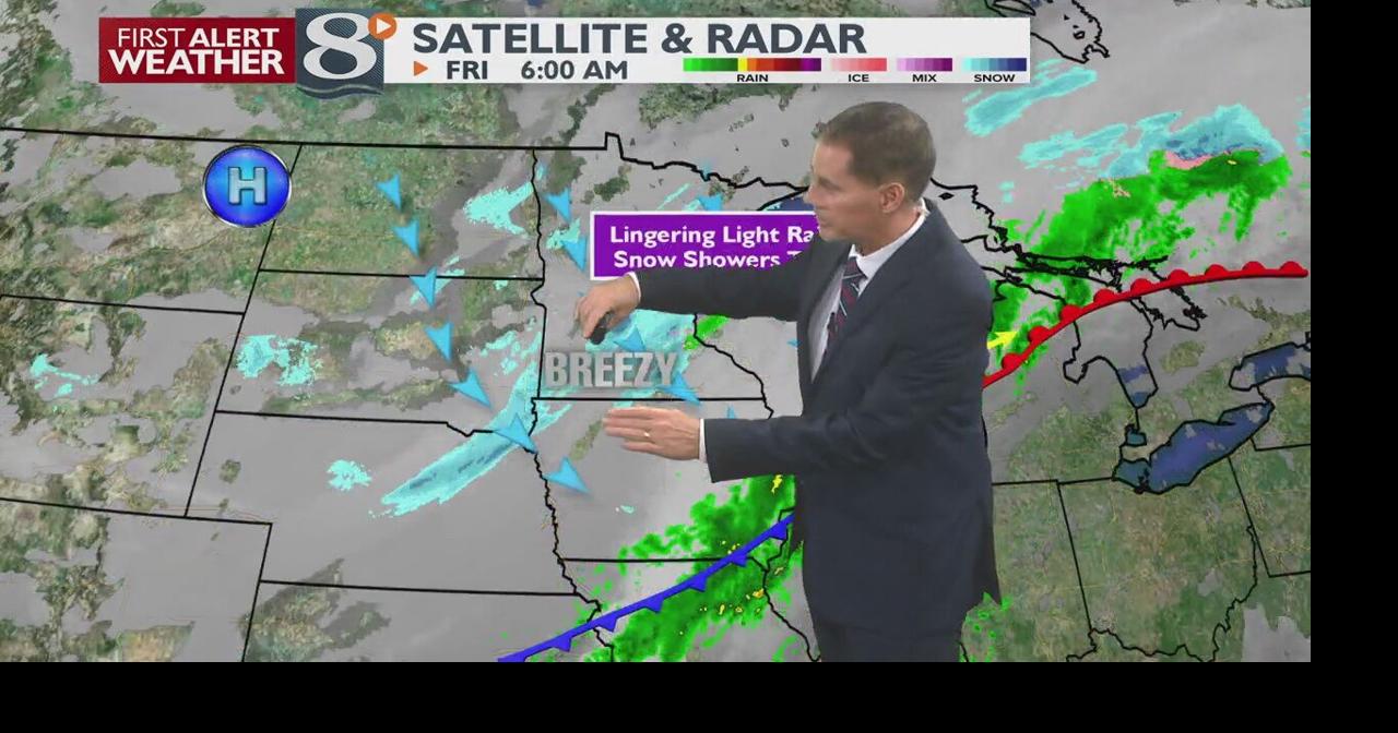 Breezy & Chilly With Lingering Light Rain & Snow Showers | | news8000.com
