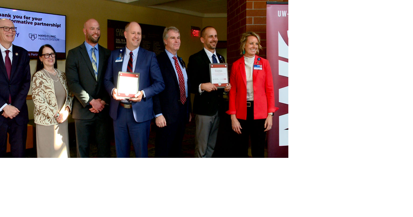 Emplify Health and Mayo Clinic Health System honored for UW-La Crosse partnerships