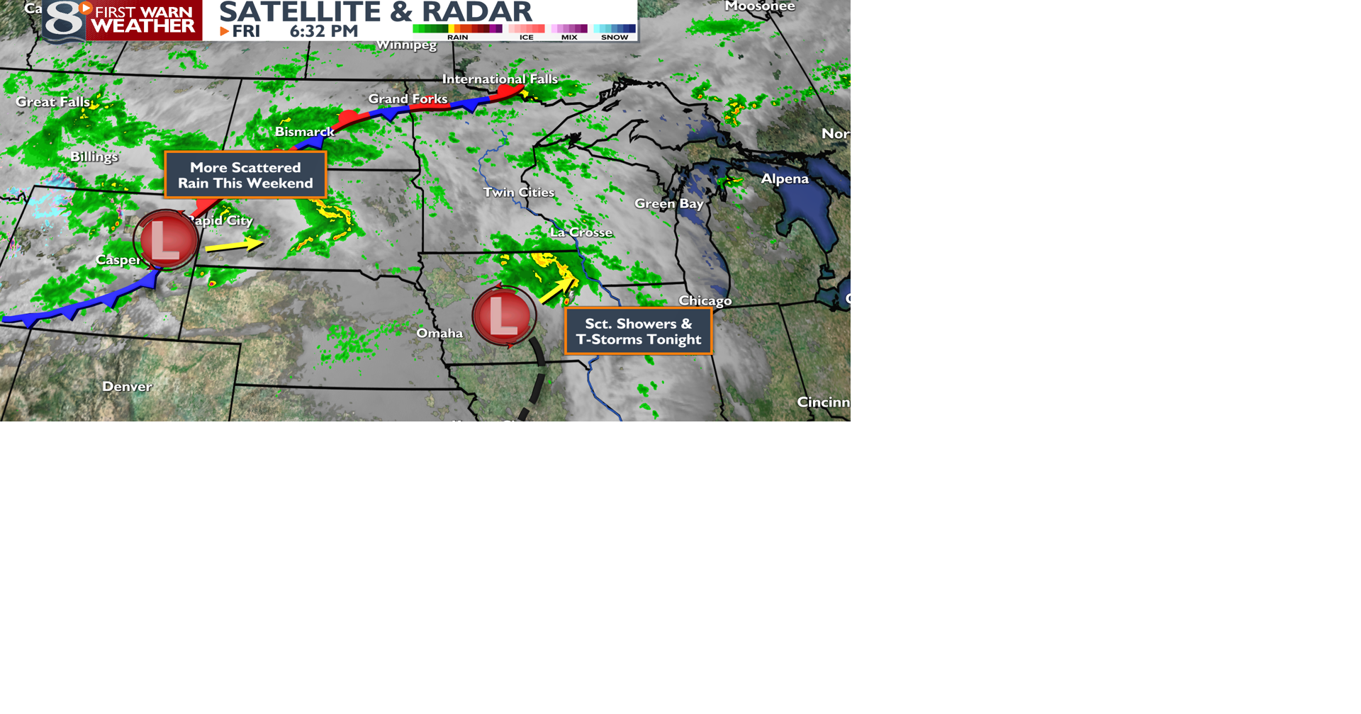 Scattered Showers & A Few T-Storms Tonight, More Rain Chances This ...