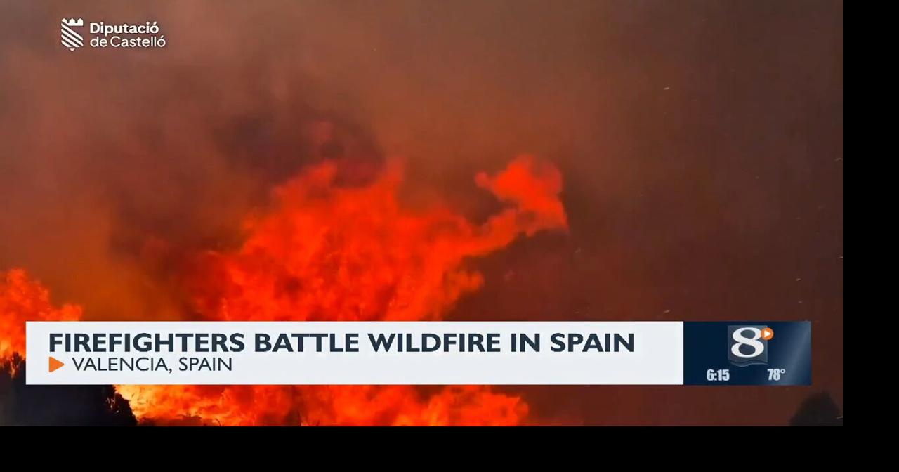 Firefighters Battle Wildfire In Spain