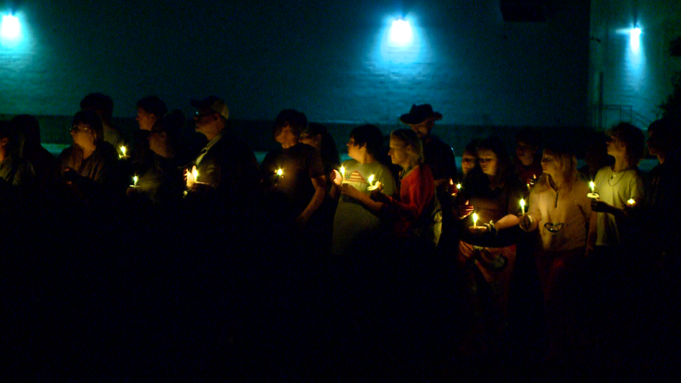 Necedah community holds candlelight vigil for 11yearold boy who died