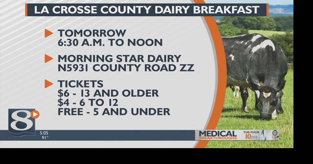 La Crosse, Vernon County Dairy Breakfasts returning with Wisconsin