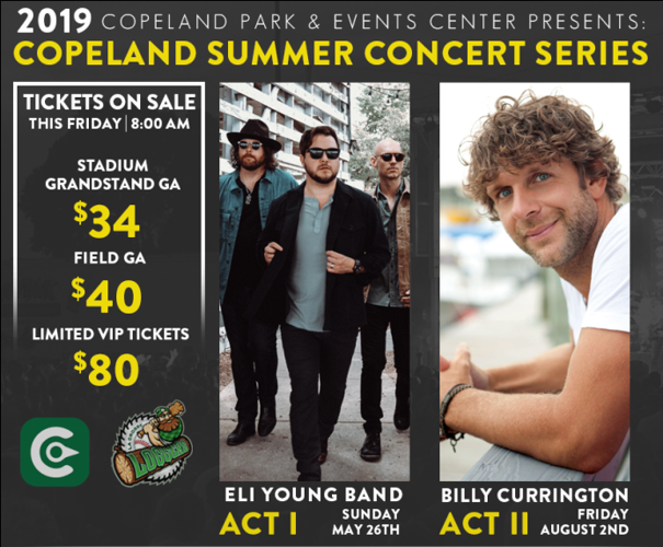 Summer Concert Series announced for Copeland Park and Events Center