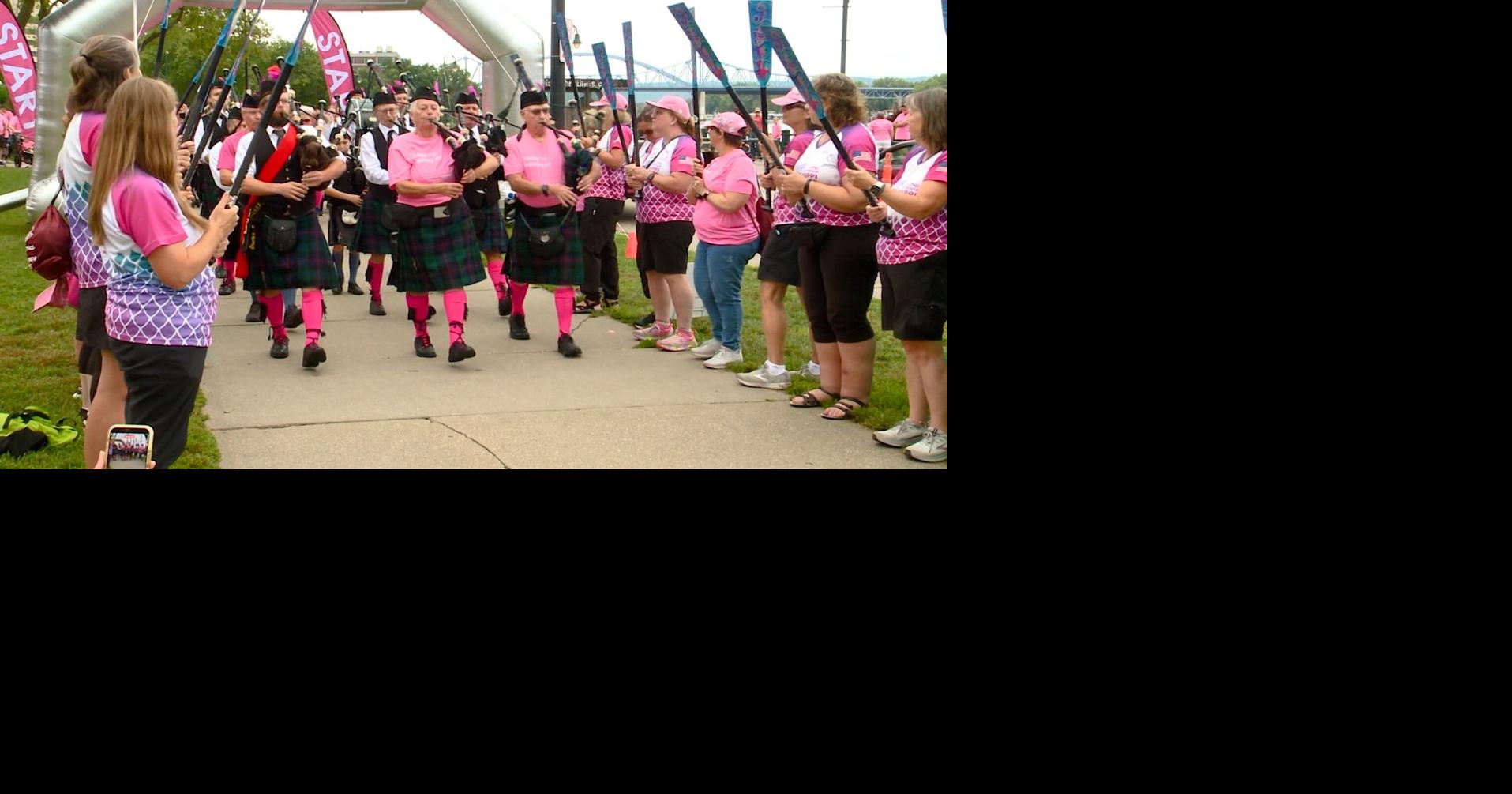 Hundreds gather at Riverside Park for 21st annual Steppin Out in Pink fundraiser