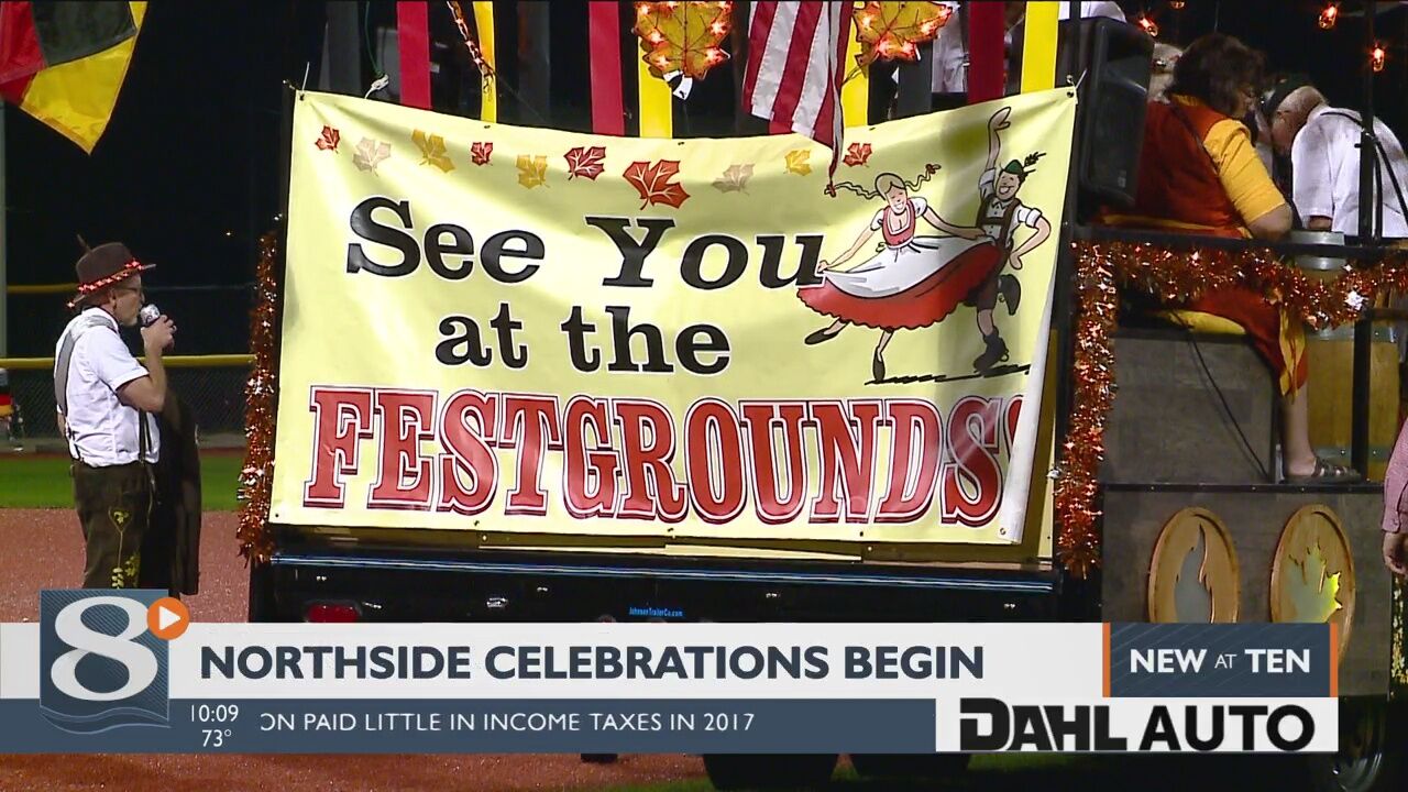 Oktoberfest day one wraps up with Torchlight Parade, fireworks