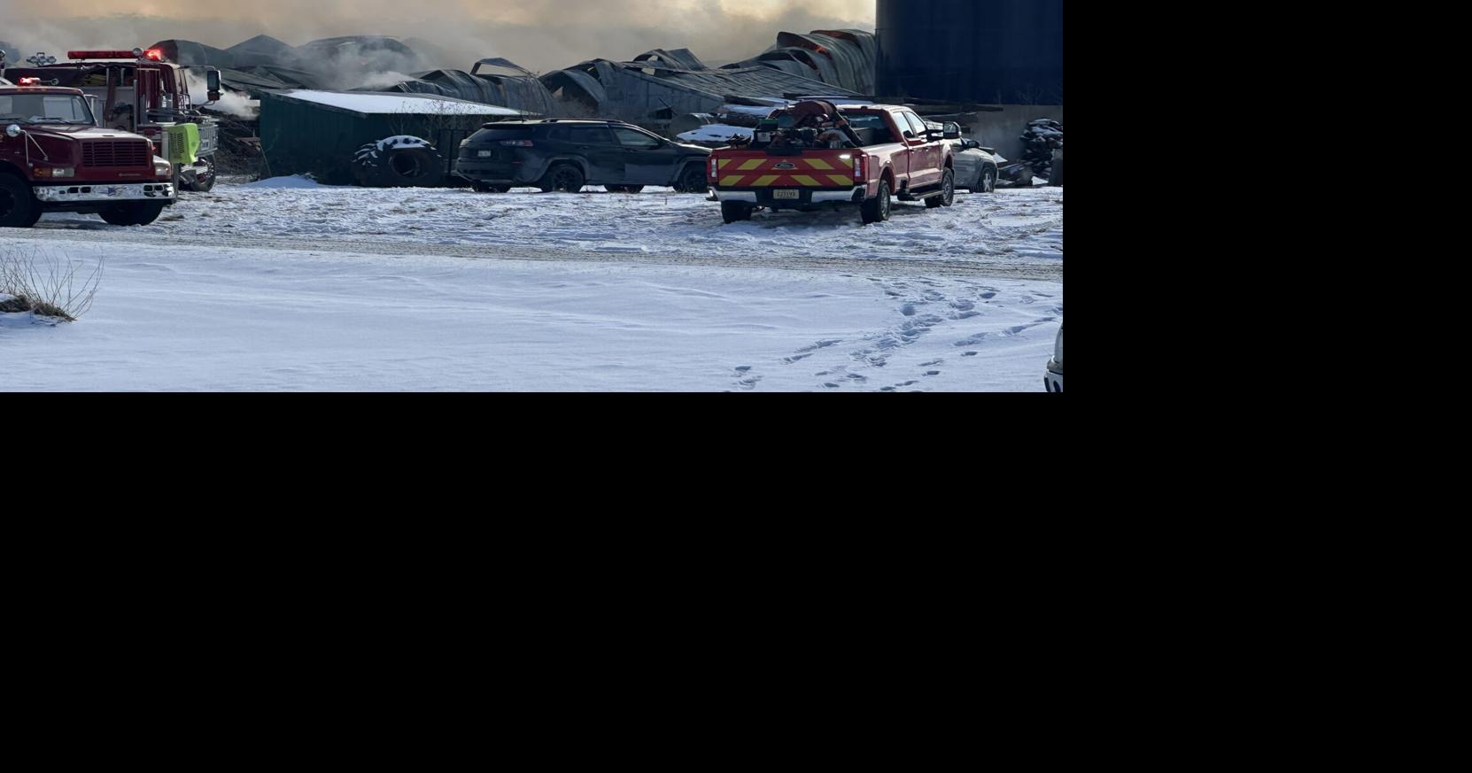 Fire destroys farm structure north of Bangor