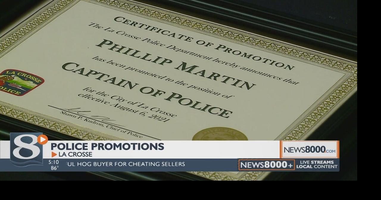 La Crosse Police Department promotes two La Crosse