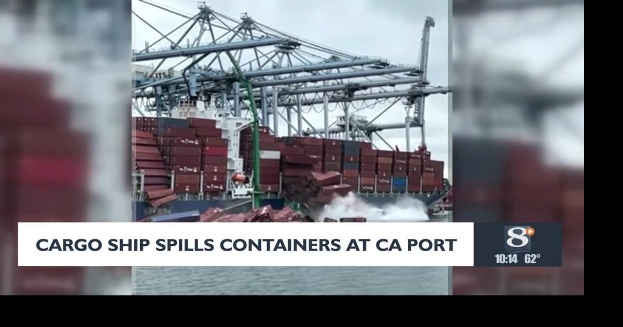 Cargo ship spill containers at CA port | News | news8000.com