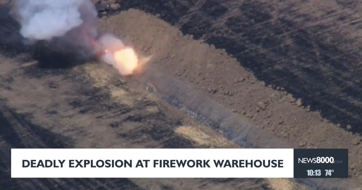 Fireworks Container Exploding Deadly explosion at firework warehouse | News | news8000.com