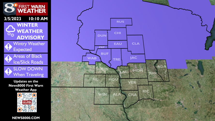 FIRST WARN FORECAST: A Winter Weather Advisory goes into effect later ...