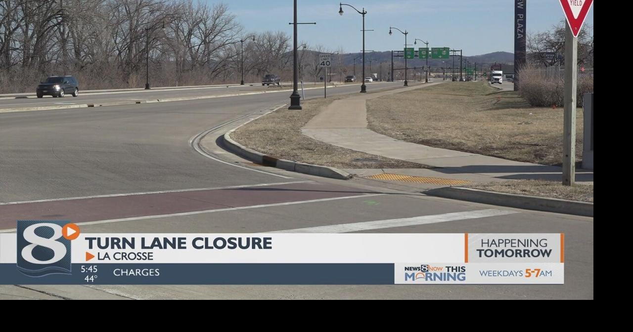 Temporary turn lane closure on La Crosse’s north side La Crosse