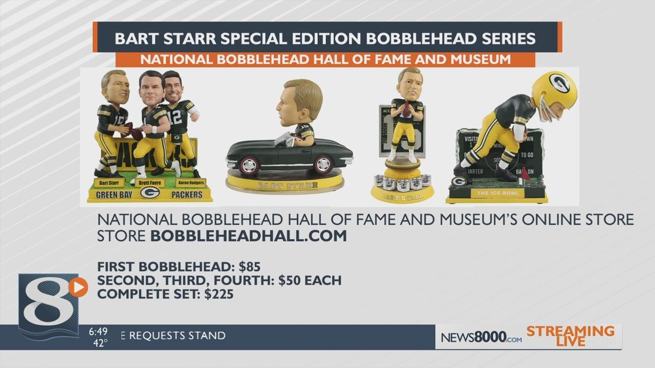 Bart Starr Green Bay Packers bobblehead series unveiled