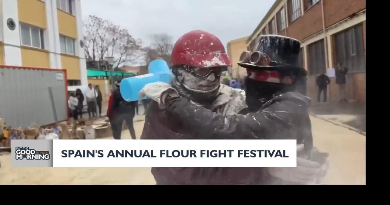 Spain's annual flour fight festival