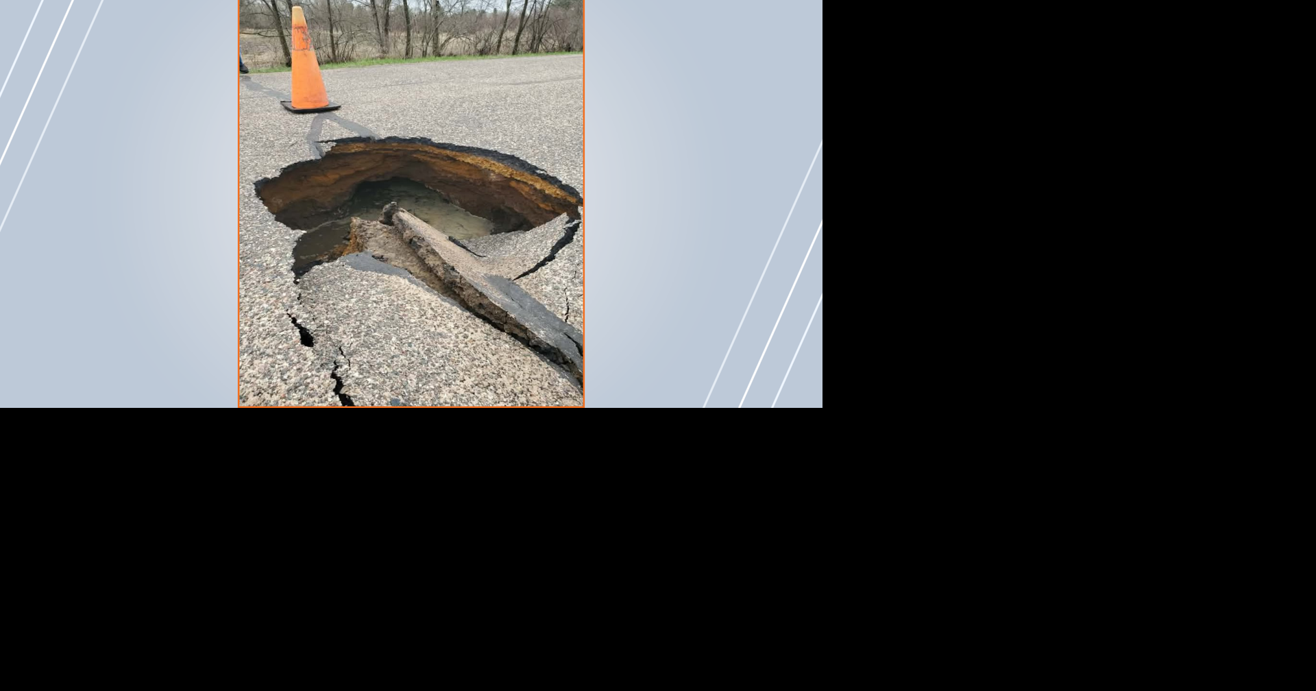 Road washout closes intersection in Juneau County indefinitely