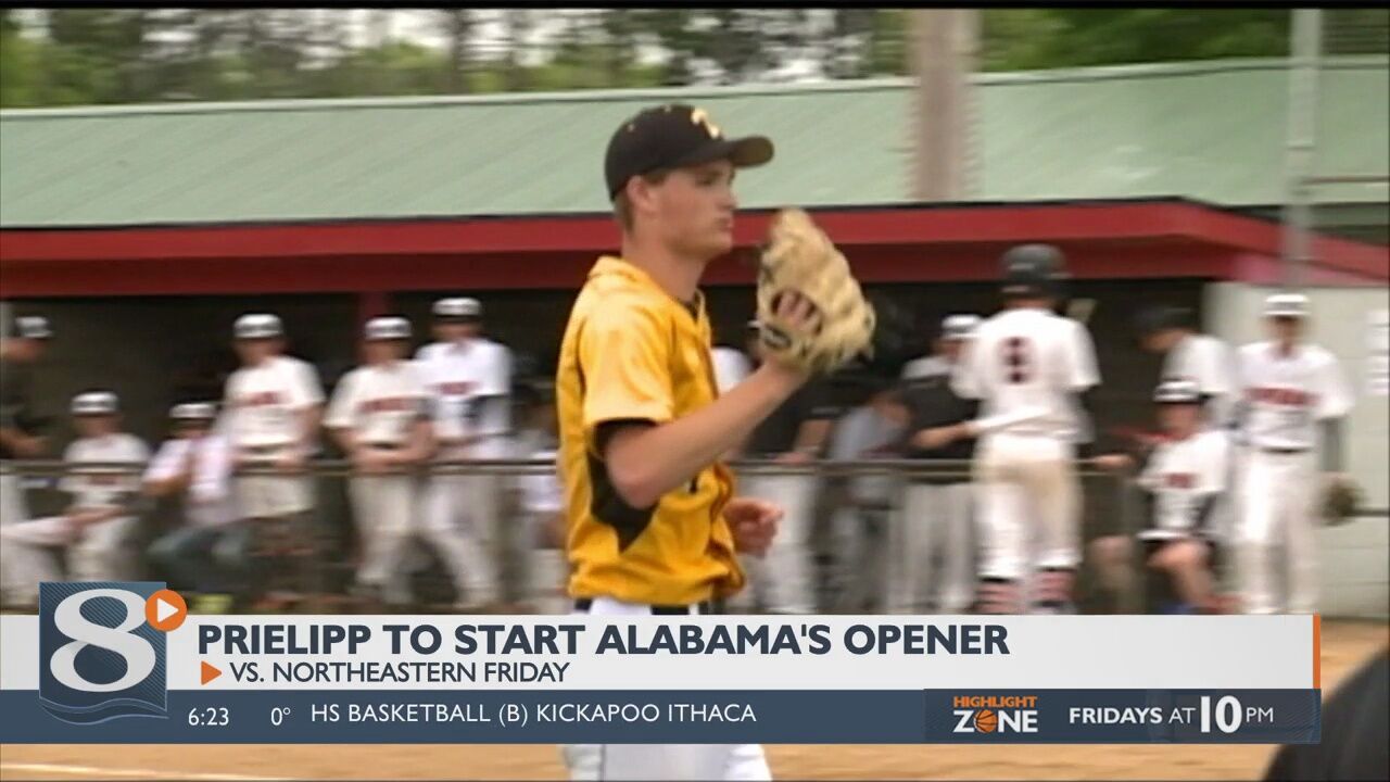 Former Tomah pitcher Connor Prielipp to start opening day for Alabama  baseball, Tomah Timberwolves