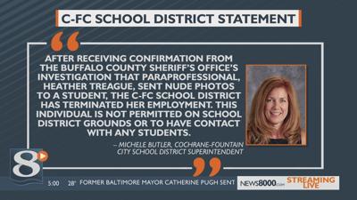 Cochrane-Fountain City School District terminates employee charged with