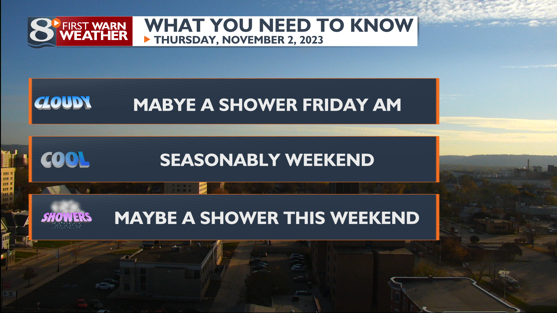 Seasonable Temps And Chance Of Showers Through The Weekend | Forecast ...