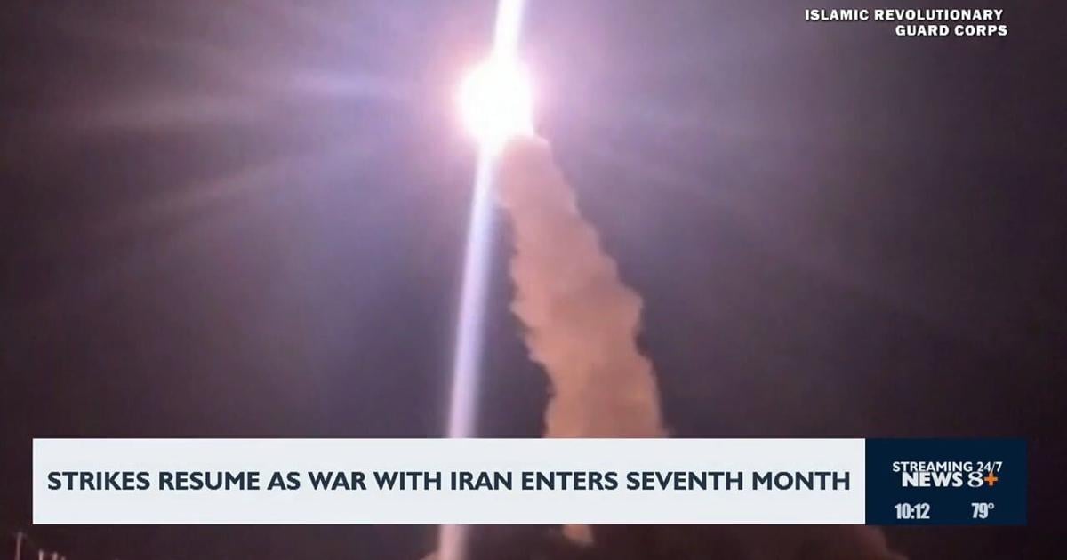 Strikes resume as war with Iran enters seventh month