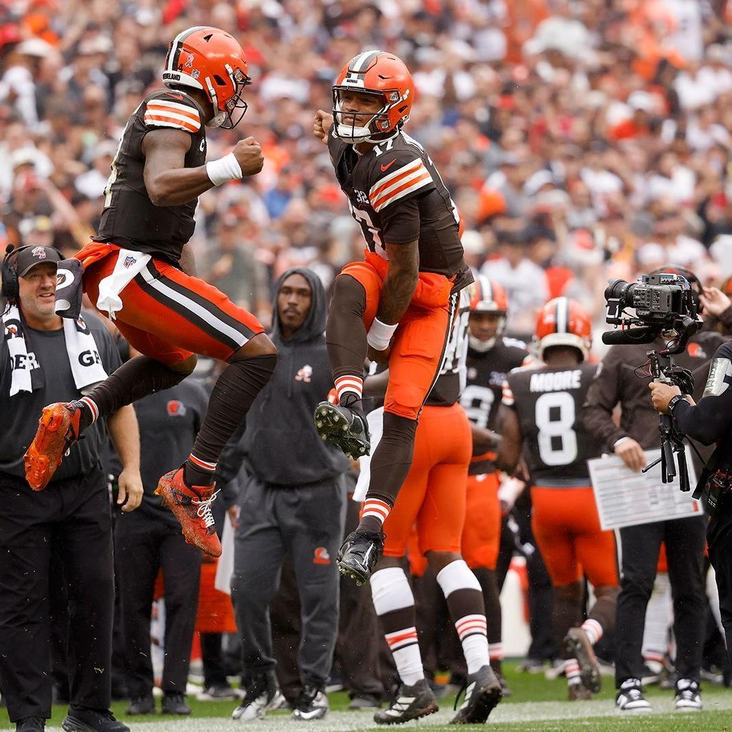 Deshaun Watson Wearing Cleveland Browns Brownie Elf Football Shirt