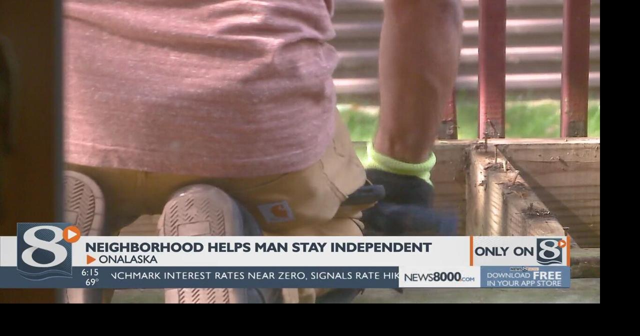 Onalaska neighborhood helps resident repair wheelchair ramp and deck
