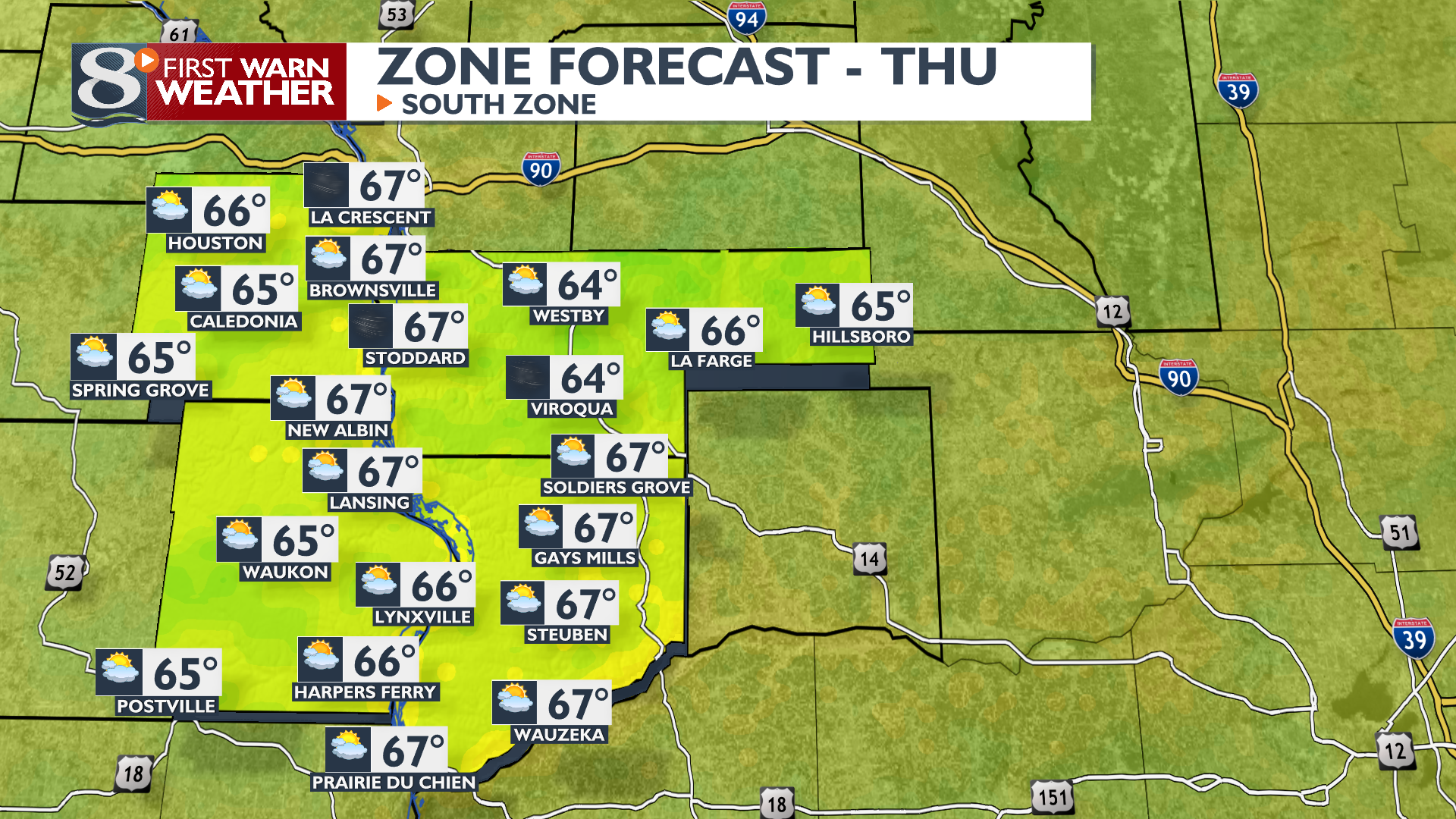 Windy And Very Mild On Thursday; Much Cooler On Friday | Forecast ...