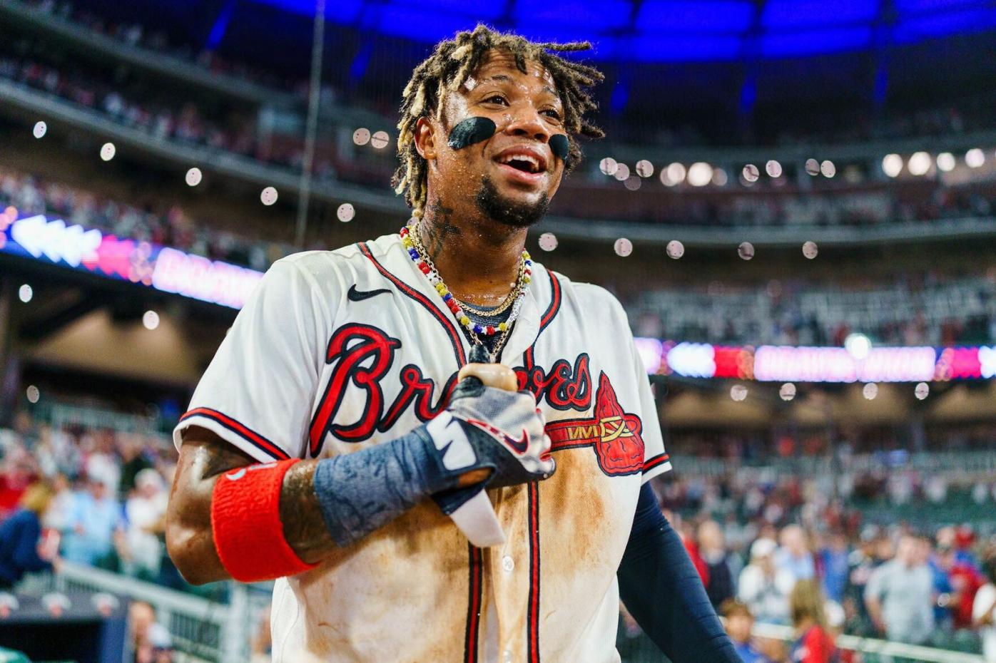 Atlanta Braves slugger Ronald Acuña Jr. becomes the first player