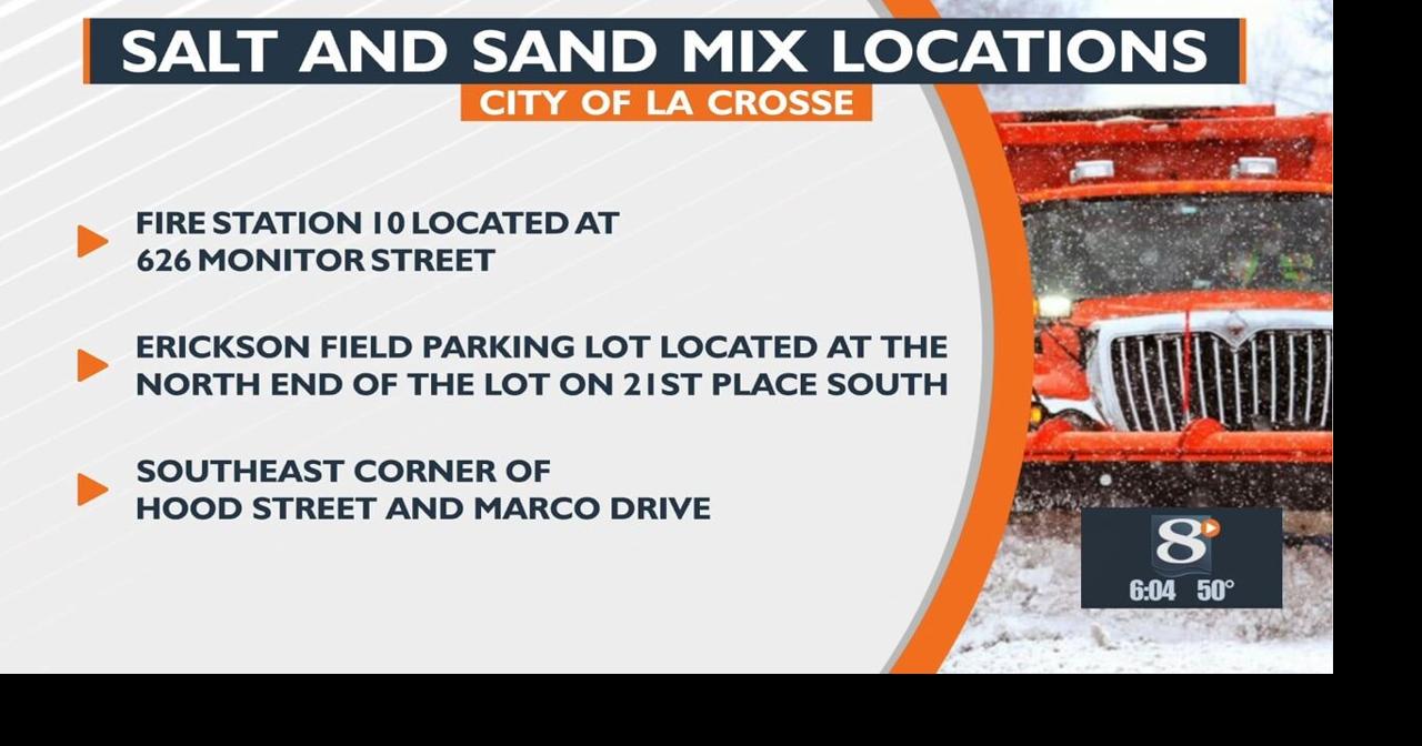 City of La Crosse announces sand and salt mix pickup locations News