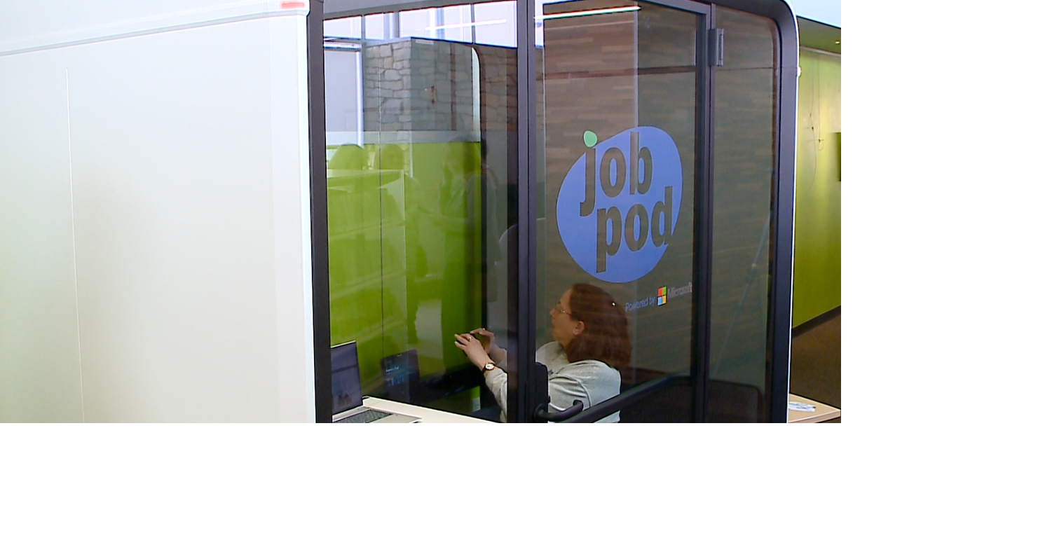 McIntosh Memorial Library opens JobPod to help residents find employment