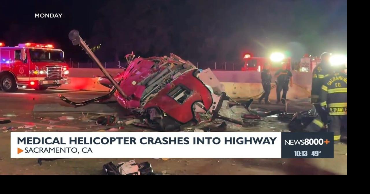 Medical helicopter crashes into highway | News | news8000.com