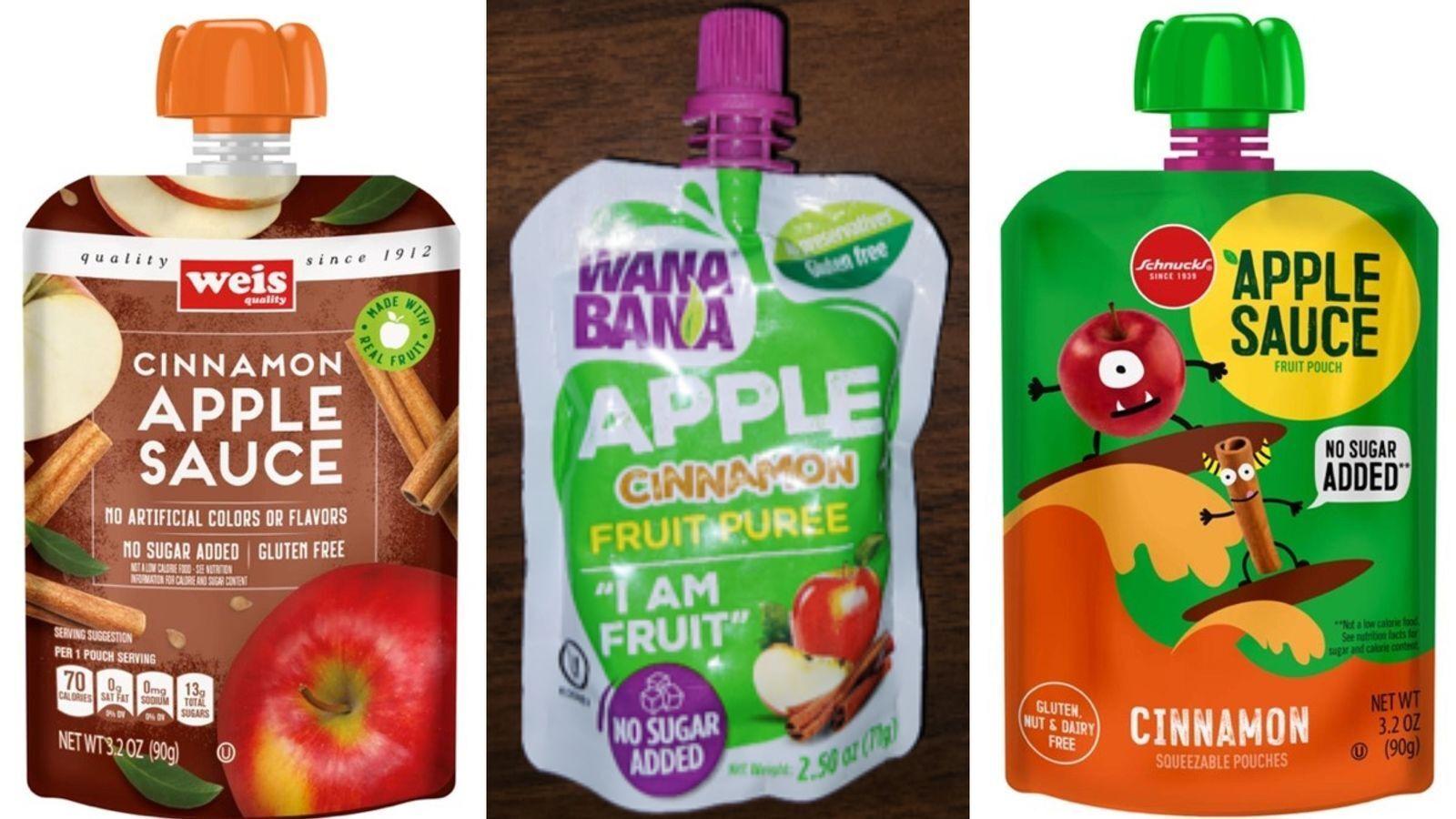 Dollar Tree left leadtainted applesauce pouches on store shelves for
