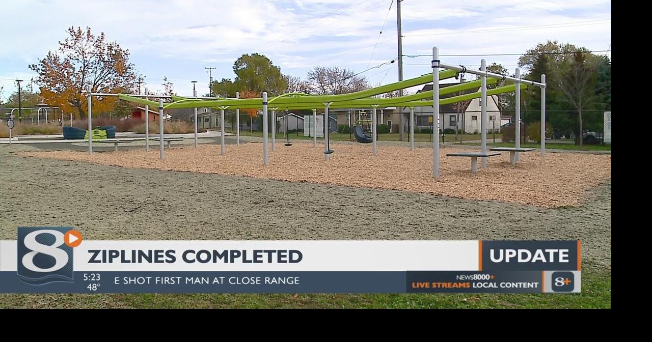 Zip lines in La Crosse’s All Abilities Trane Park ready for play La