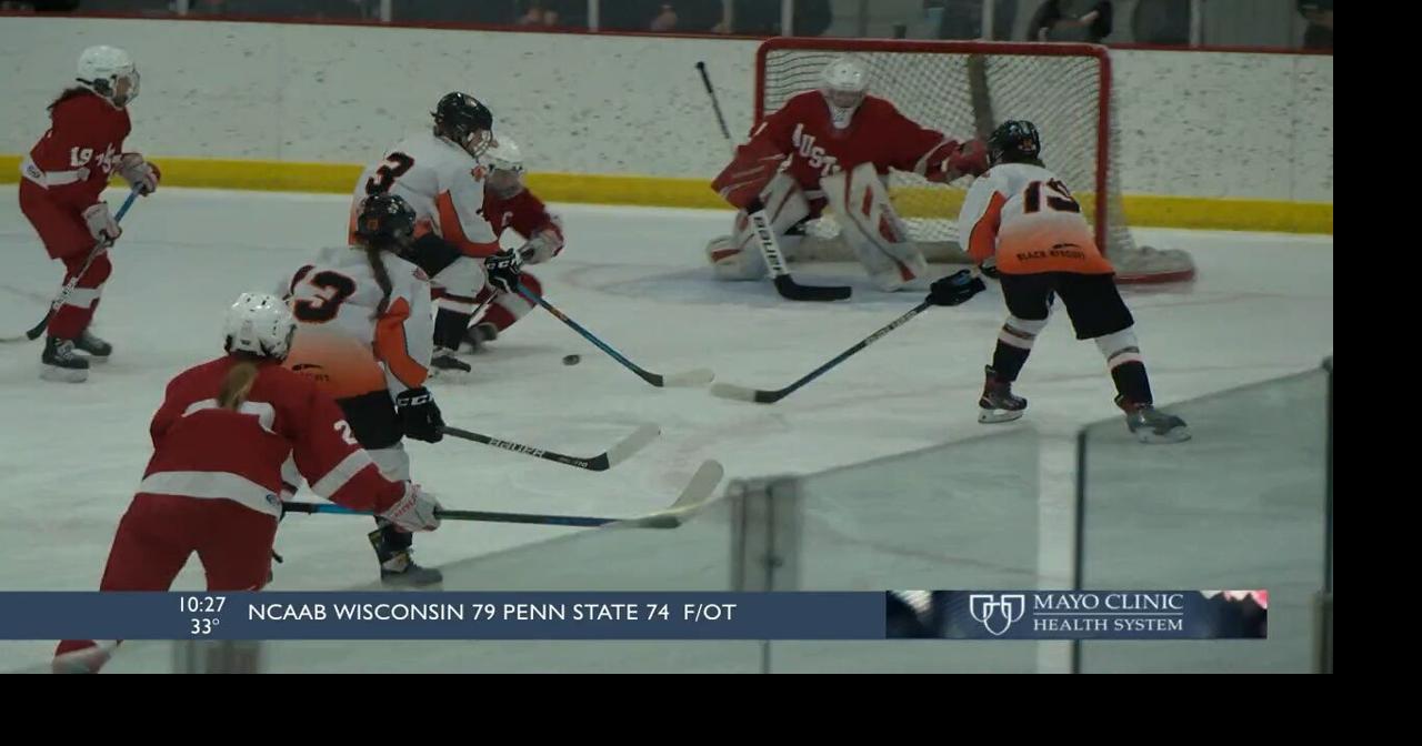 Winona girls hockey co op takes down Austin in home playoff game 4 1