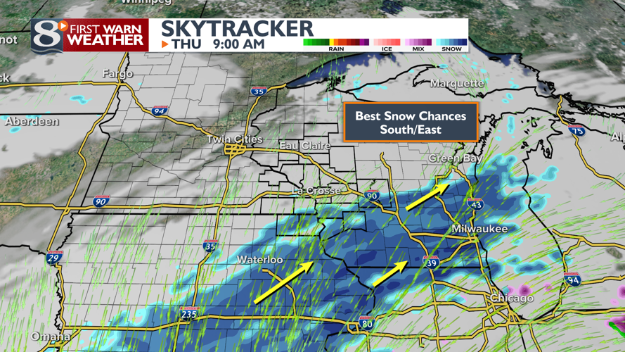 Rainy & Windy Tonight... Chance Snow for Some Thursday | Forecast ...