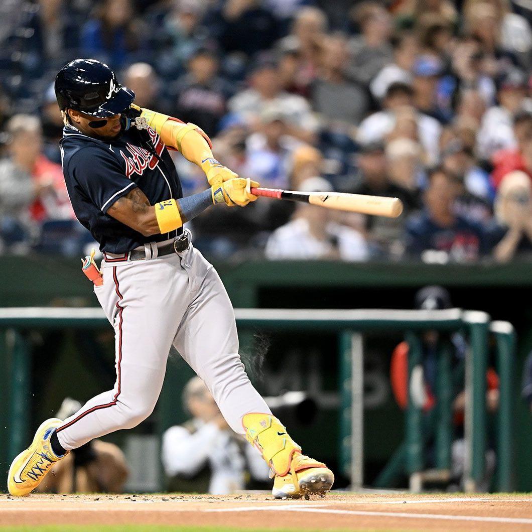 Ronald Acuna, Jr. Game Used Ivory Jersey - Worn for 3 Home Runs - 2018  Rookie of the Year