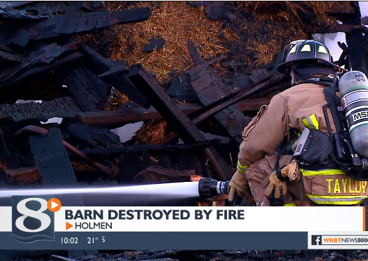 UPDATE: 12 agencies responded to barn fire | News | news8000.com